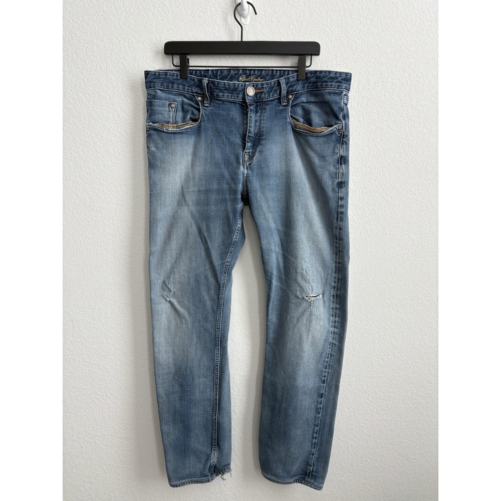 Robert Graham Slim Jim Men's 5 Pocket Denim Jeans Size 36